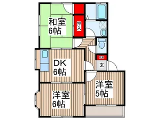 エブリー西野北【2階】の間取り