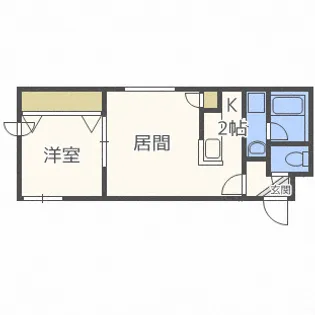 エクセレンス東札幌【4階】の間取り