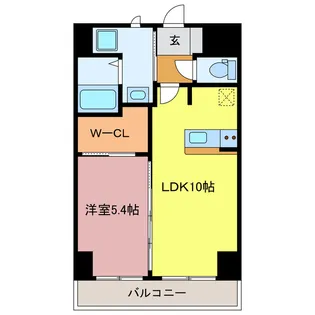 Espoir中央【8階】の間取り