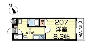 ラ・ビスタ・パークハウス戸部【2階】の間取り