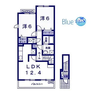 パークサイド湘南 A棟【2階】の間取り