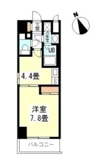 コンフォートレジデンス御堂筋本町【8階】の間取り