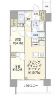 オープンレジデンシア栄本町通【8階】の間取り