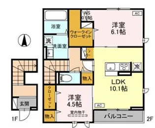 Lapis(ラピス)【2階】の間取り