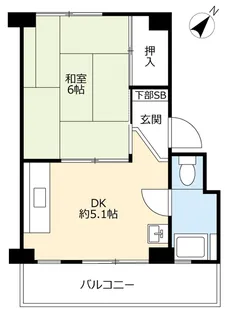 UR助松【3階】の間取り