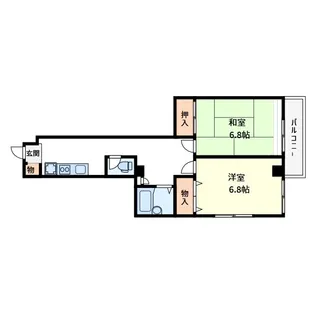ハイマートIG【2階】の間取り