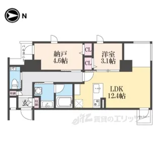 STANDZ京都二条【7階】の間取り