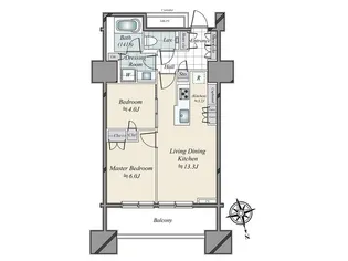 三田ガーデンヒルズ ノースヒル【6階】の間取り