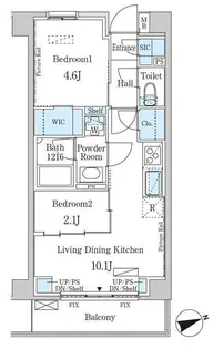 インスタイルレジデンス本駒込【5階】の間取り