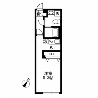 ザ・パーククロス千歳烏山【2階】の間取り