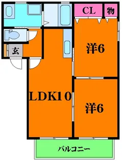 ブライトンベル【1階】の間取り