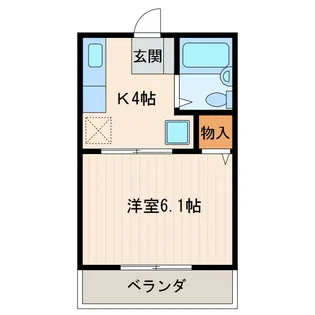 グリーンハイツ北門A【2階】の間取り