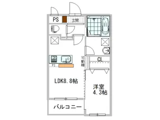 ラ・ヴィブレ桐【3階】の間取り