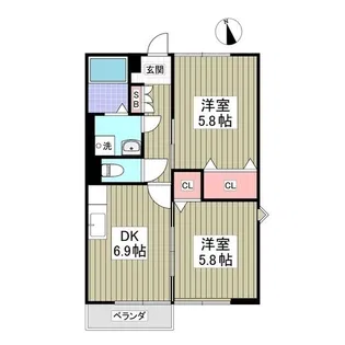 リヴィエールB【1階】の間取り