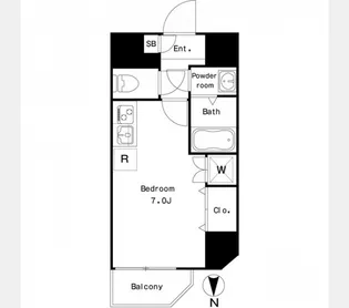 ラクラス中延【7階】の間取り