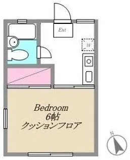 マリクレール池上【1階】の間取り