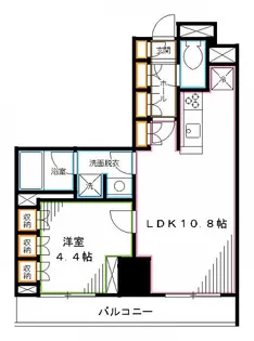 セリオ落合東中野【4階】の間取り