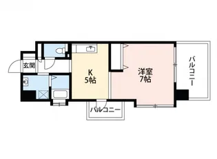 ロアール南竹屋【4階】の間取り