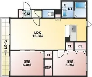 ゴールデン・M【2階】の間取り