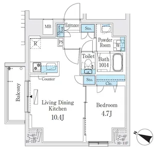 プライムブリス板橋本町【2階】の間取り