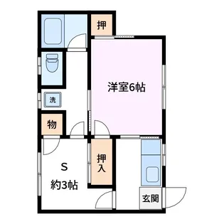 コーポヒトミ【1階】の間取り
