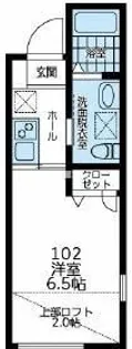 ソーレ玉川学園【1階】の間取り