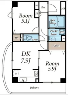 萩原ビル【4階】の間取り