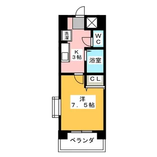 シャトルヨシモ【1階】の間取り