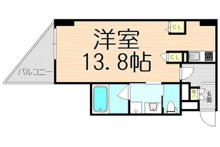 エスティメゾン西天満【2階】の間取り