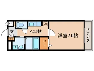 カルムアビタシオン大将軍II【2階】の間取り