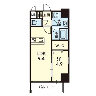 ArtizA熊本新町【8階】の間取り