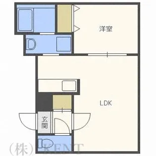 パークウエストB【1階】の間取り