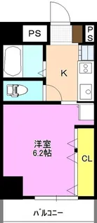 山忠ハイツ【4階】の間取り
