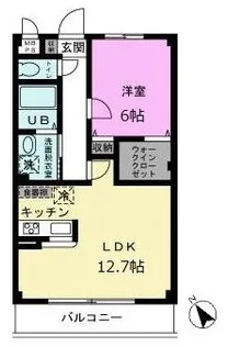 ソレイユ9【3階】の間取り