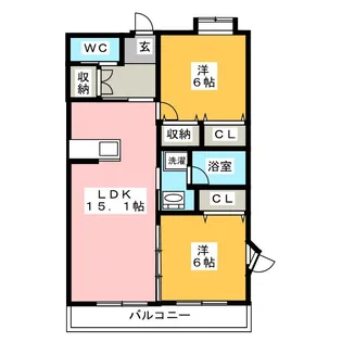 ヴィスタルージュ【4階】の間取り