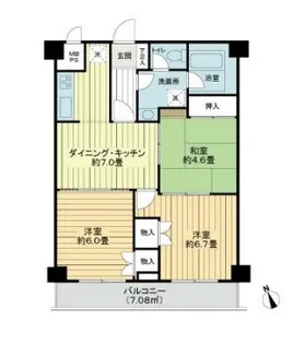 秀和大森レジデンス【4階】の間取り