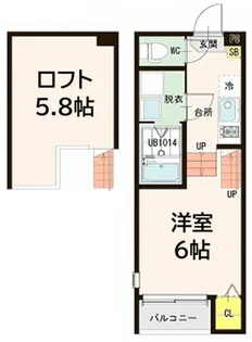 Cedre 薬師堂【1階】の間取り