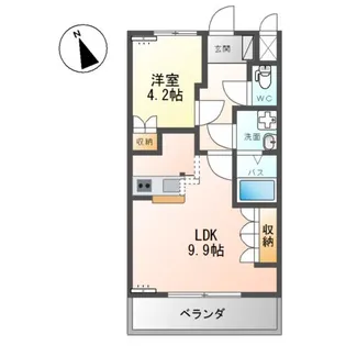 イルマーレ壱番館【2階】の間取り