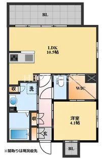 フロンティアききつIII【1階】の間取り