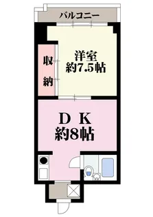 京橋マンション【3階】の間取り