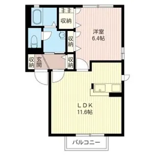 ベルメゾン【2階】の間取り