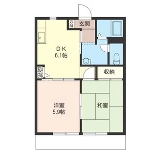 ロイヤルヴィラB【2階】の間取り