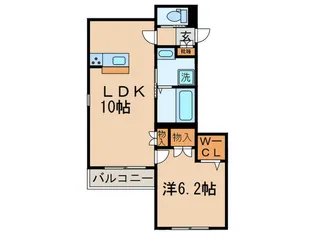 メゾン リエ-ジュ【2階】の間取り