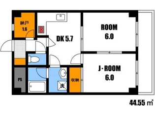 セントラルリバー祇園【6階】の間取り