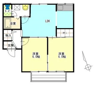サンヴィレッヂ C【1階】の間取り