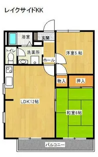 レイクサイドKK【1階】の間取り