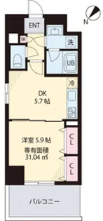 グランディール オアゾ【8階】の間取り