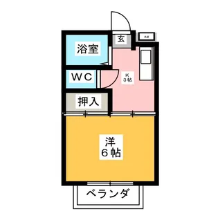 グリーンハイツB【2階】の間取り