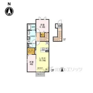 アダージョヴィブレ【2階】の間取り