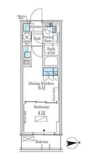 パークアクシス新宿百人町【5階】の間取り
